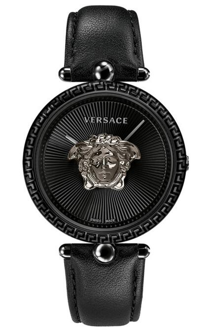 Replica Versace Palazzo Empire VCO050017 black stainless steel watch